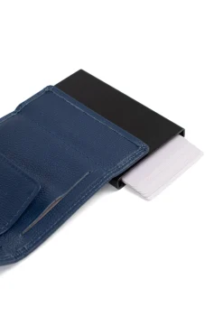 Boîtier porte-cartes - 2 volets - Stop RFID - Cuir