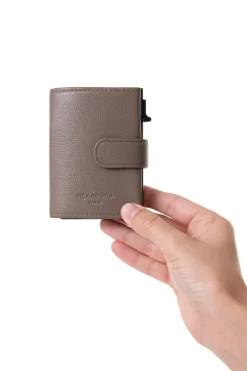 Boîtier porte-cartes - 2 volets - Stop RFID - Cuir