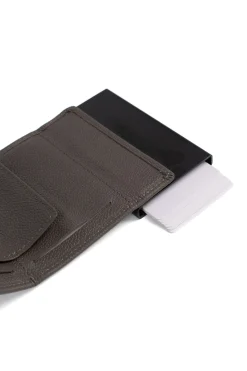 Boîtier porte-cartes - 2 volets - Stop RFID - Cuir