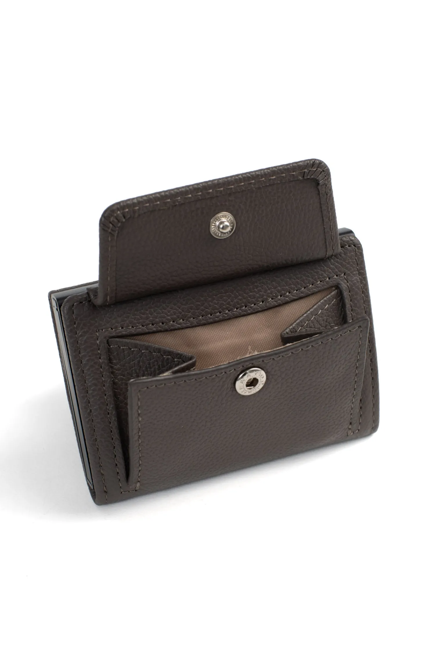Boîtier porte-cartes - 2 volets - Stop RFID - Cuir