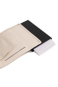 Boîtier porte-cartes - 2 volets - Stop RFID - Cuir