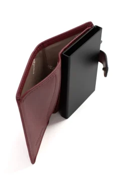 Boîtier porte-cartes - 2 volets - Stop RFID - Cuir