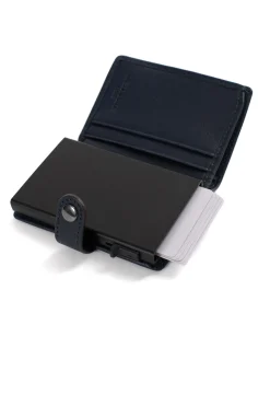Boîtier porte-cartes - 2 volets - Stop RFID - Cuir