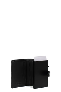 Boîtier porte-cartes - 2 volets - Stop RFID - Cuir