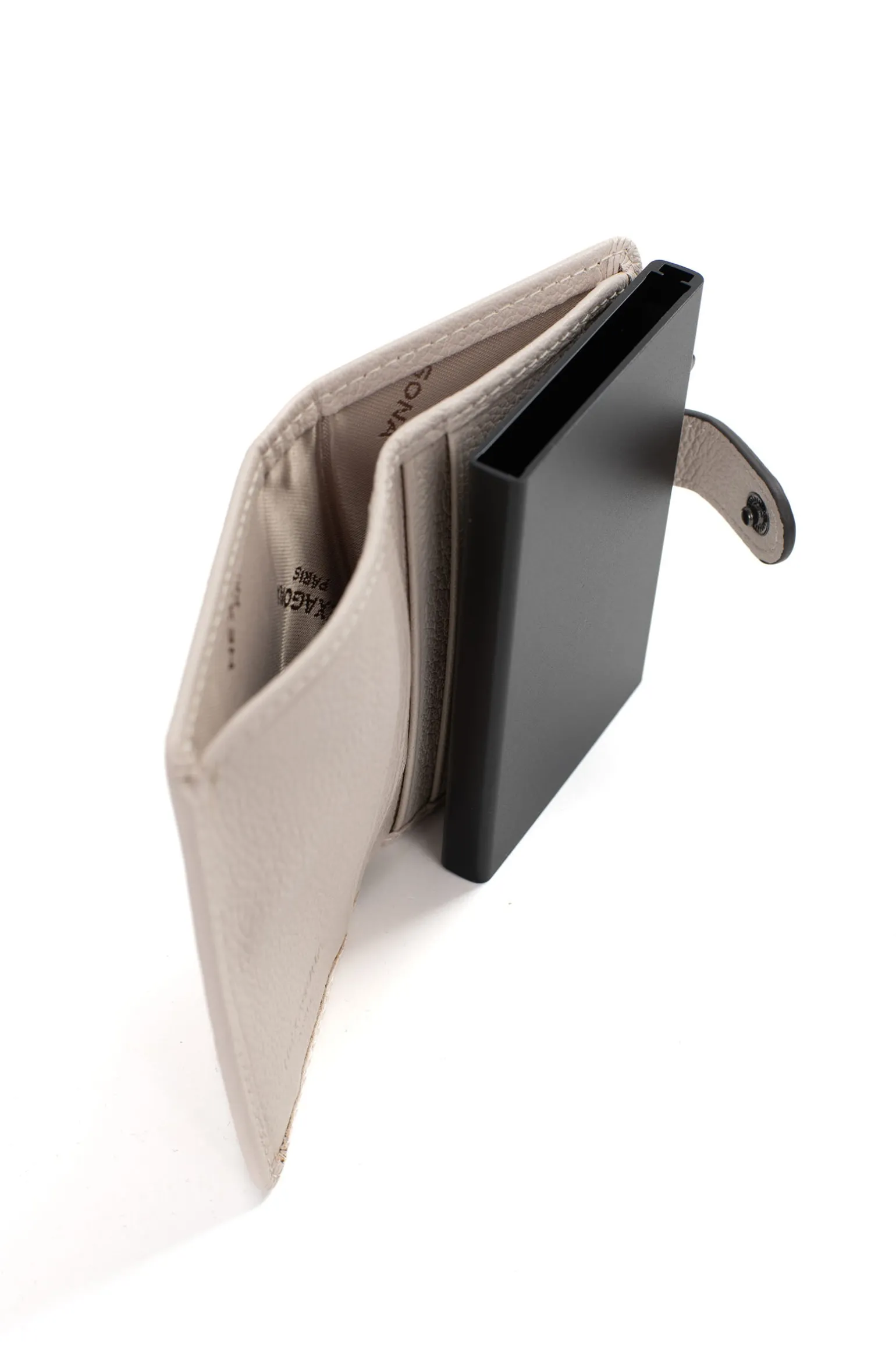 Boîtier porte-cartes - 2 volets - Stop RFID - Cuir