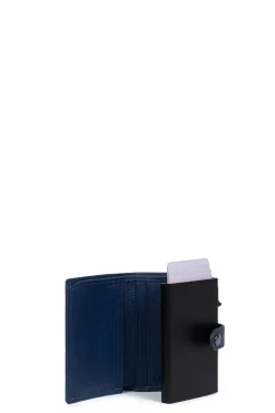 Boîtier porte-cartes - 2 volets - Stop RFID - Cuir