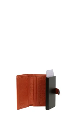 Boîtier porte-cartes - 2 volets - Stop RFID - Cuir
