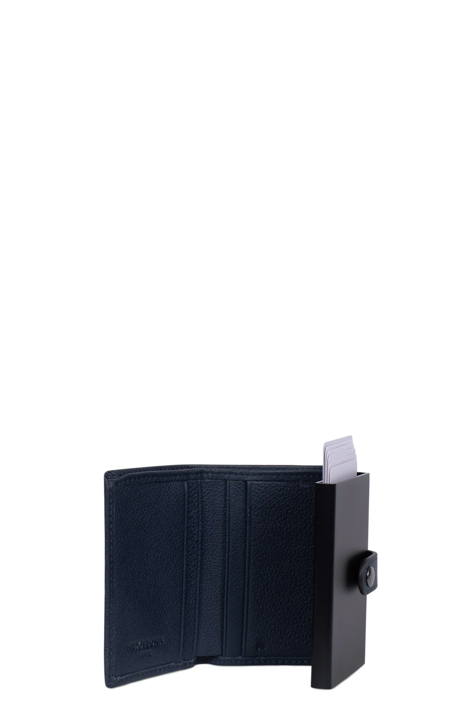 Boîtier porte-cartes - 2 volets - Stop RFID - Cuir