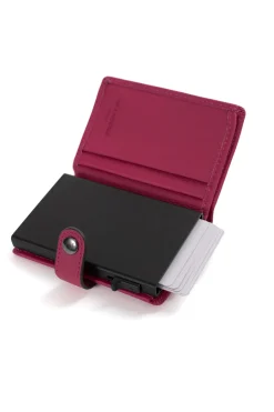 Boîtier porte-cartes - 2 volets - Stop RFID - Cuir
