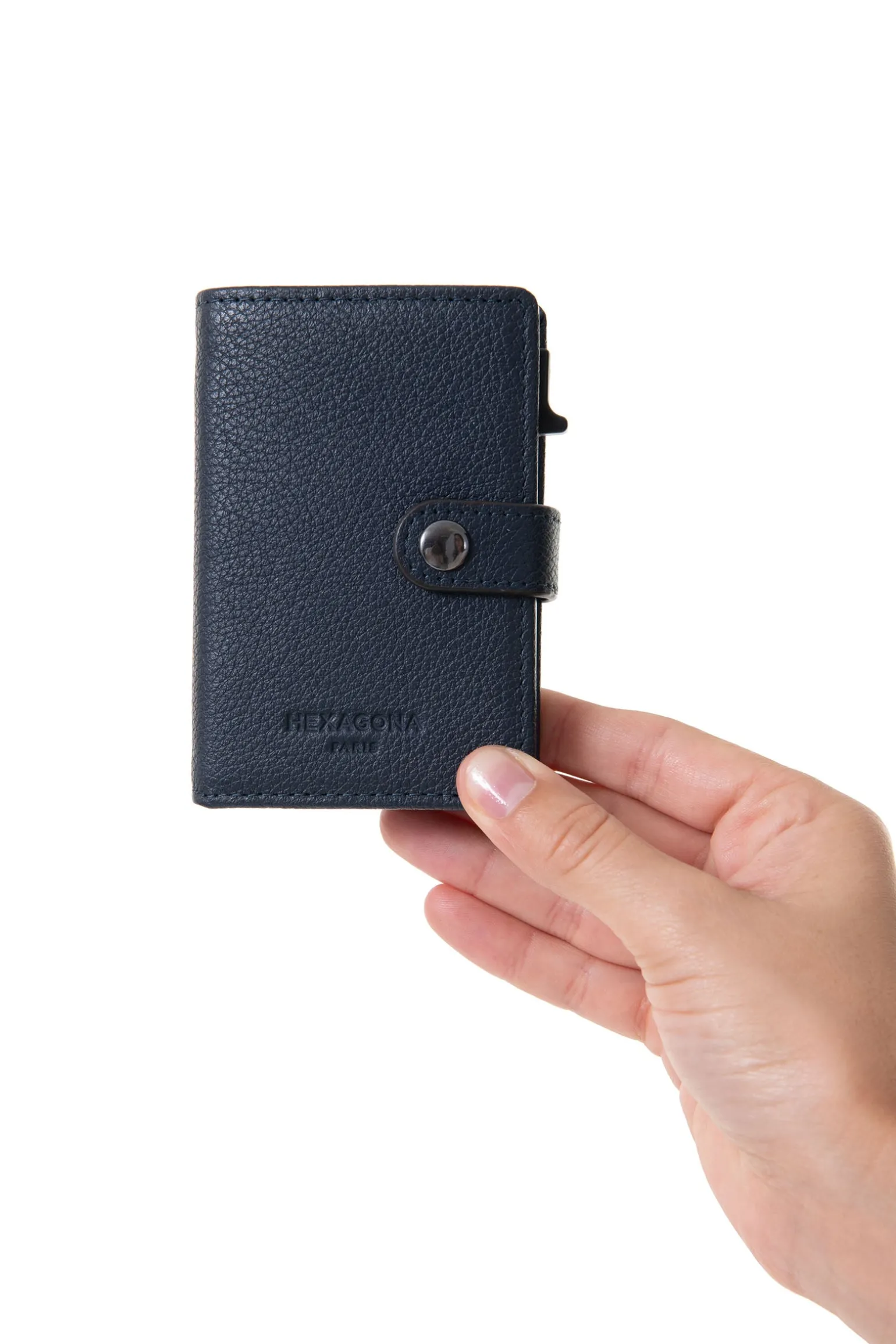 Boîtier porte-cartes - 2 volets - Stop RFID - Cuir