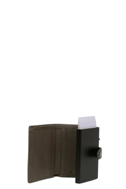 Boîtier porte-cartes - 2 volets - Stop RFID - Cuir