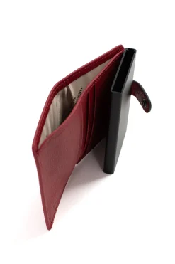 Boîtier porte-cartes - 2 volets - Stop RFID - Cuir
