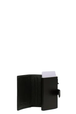 Boîtier porte-cartes - 2 volets - Stop RFID - Cuir