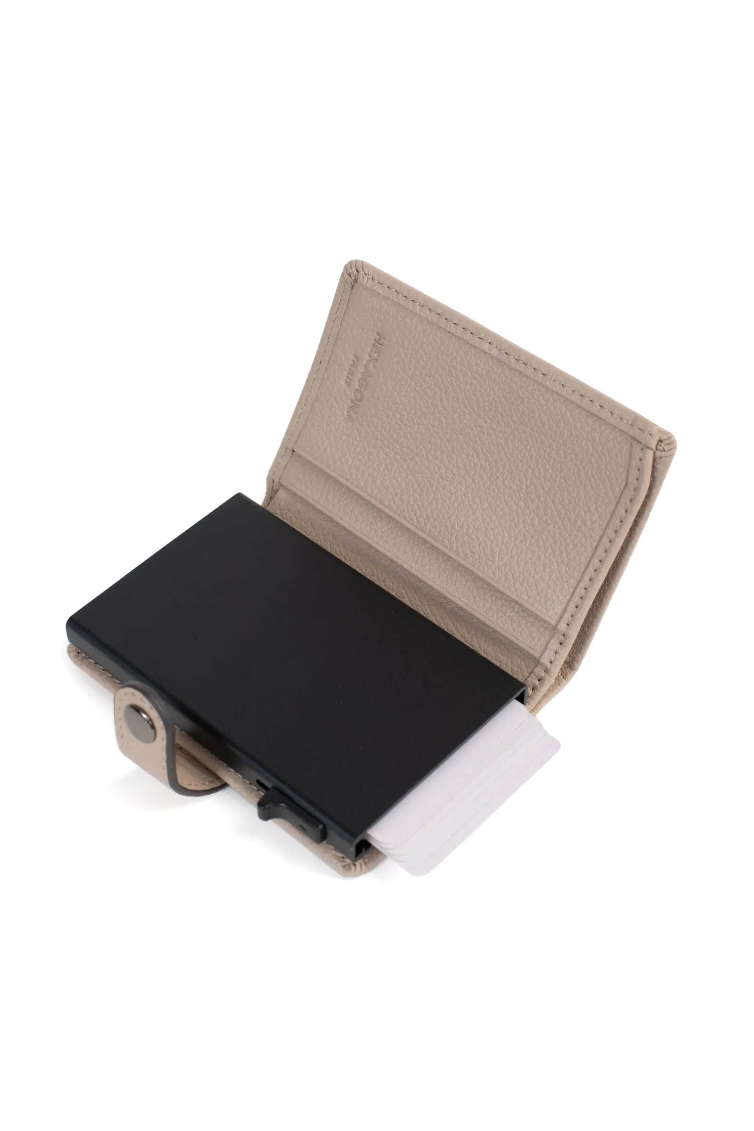 Boîtier porte-cartes - 2 volets - Stop RFID - Cuir