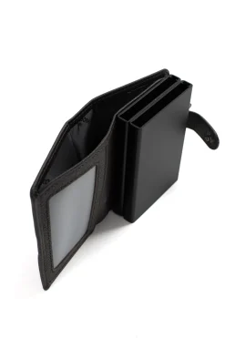 Boîtier porte-cartes - 1 volet - Stop RFID - Cuir