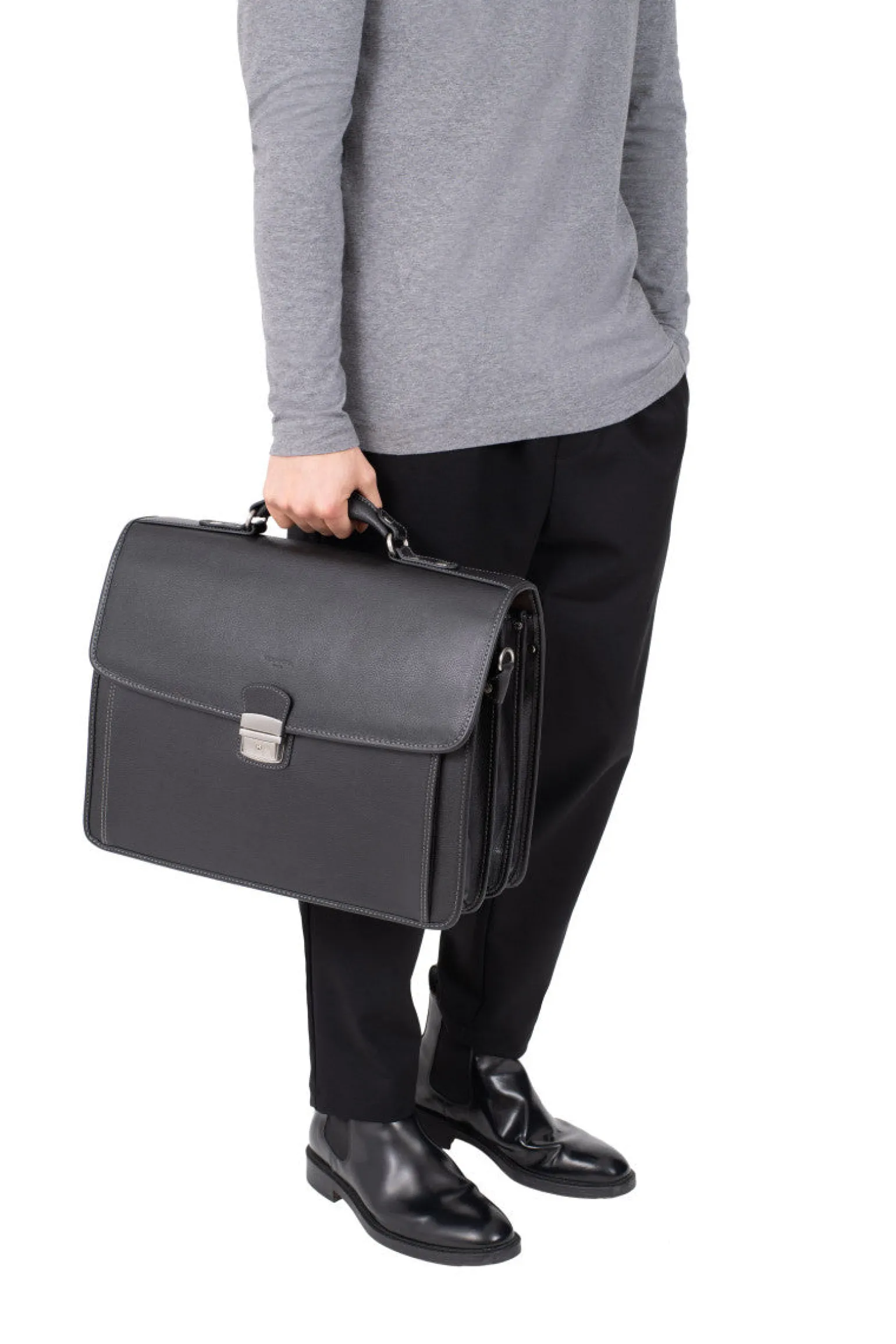 Cartable - A4 - Cuir