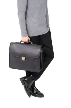 Cartable - A4 - Cuir