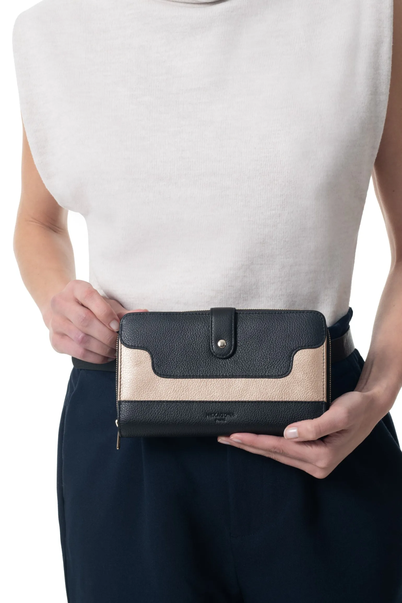 Compagnon de voyage - 1 volet - Stop RFID - Cuir