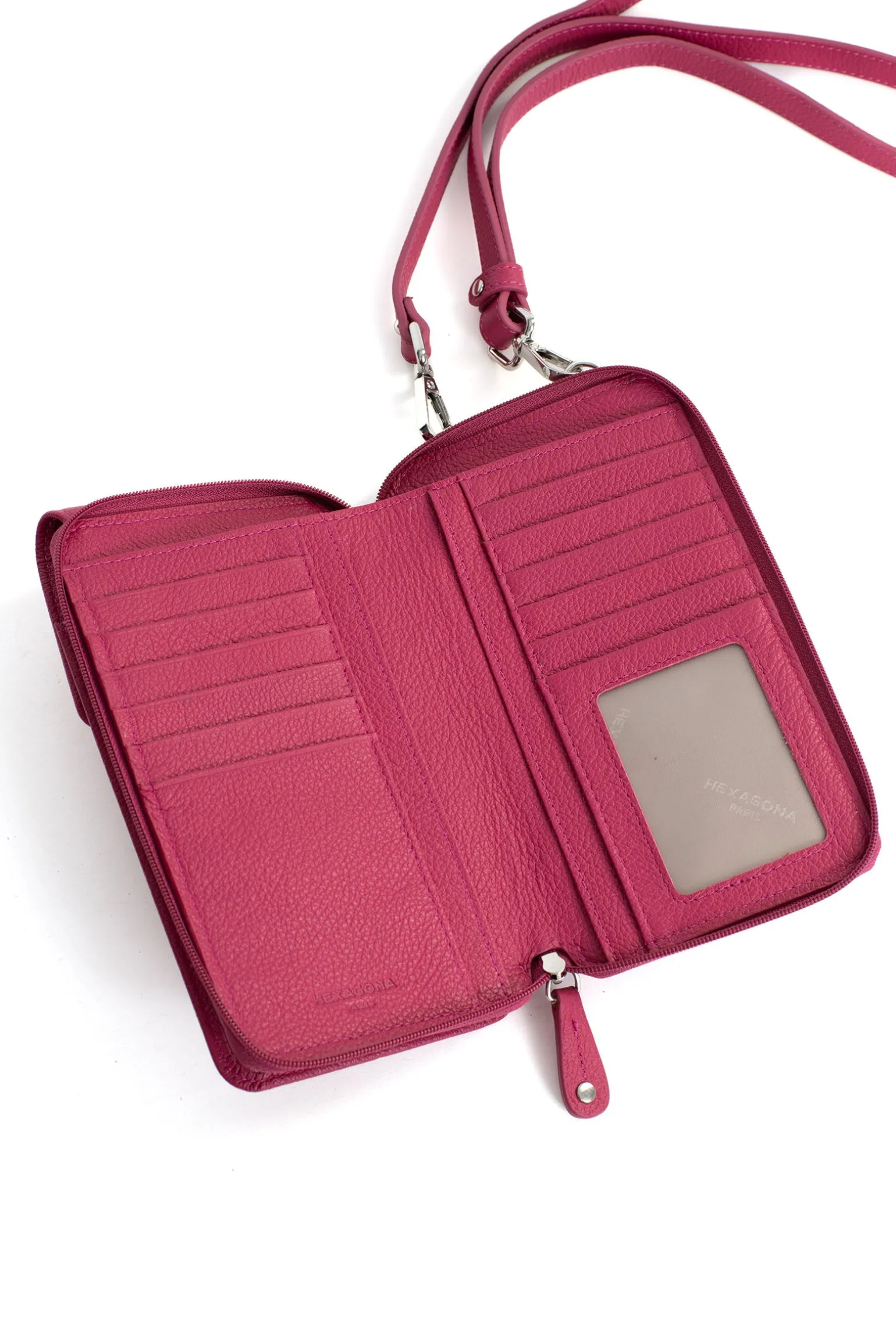 Pochette téléphone avec portefeuille - Cuir