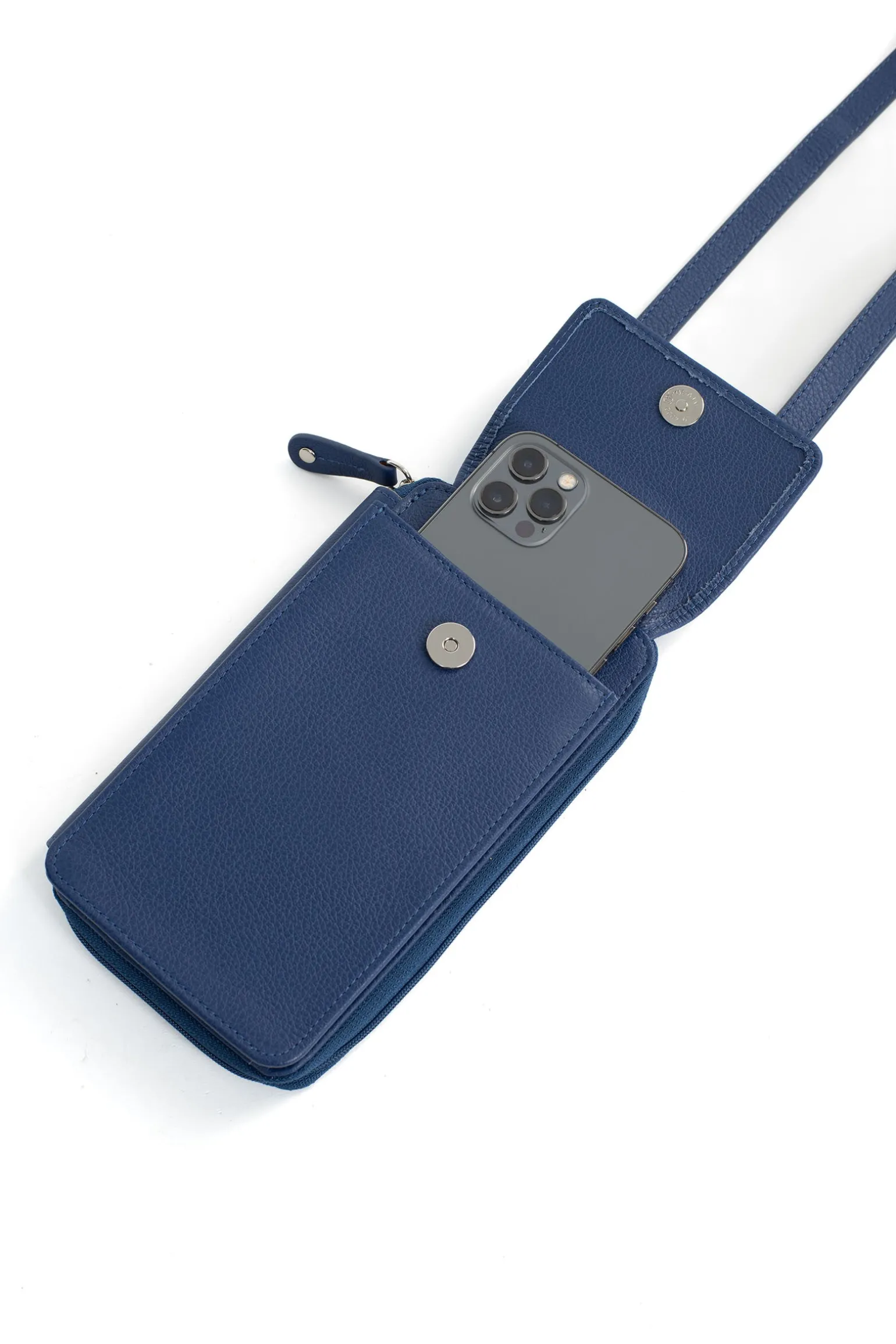 Pochette téléphone avec portefeuille - Cuir