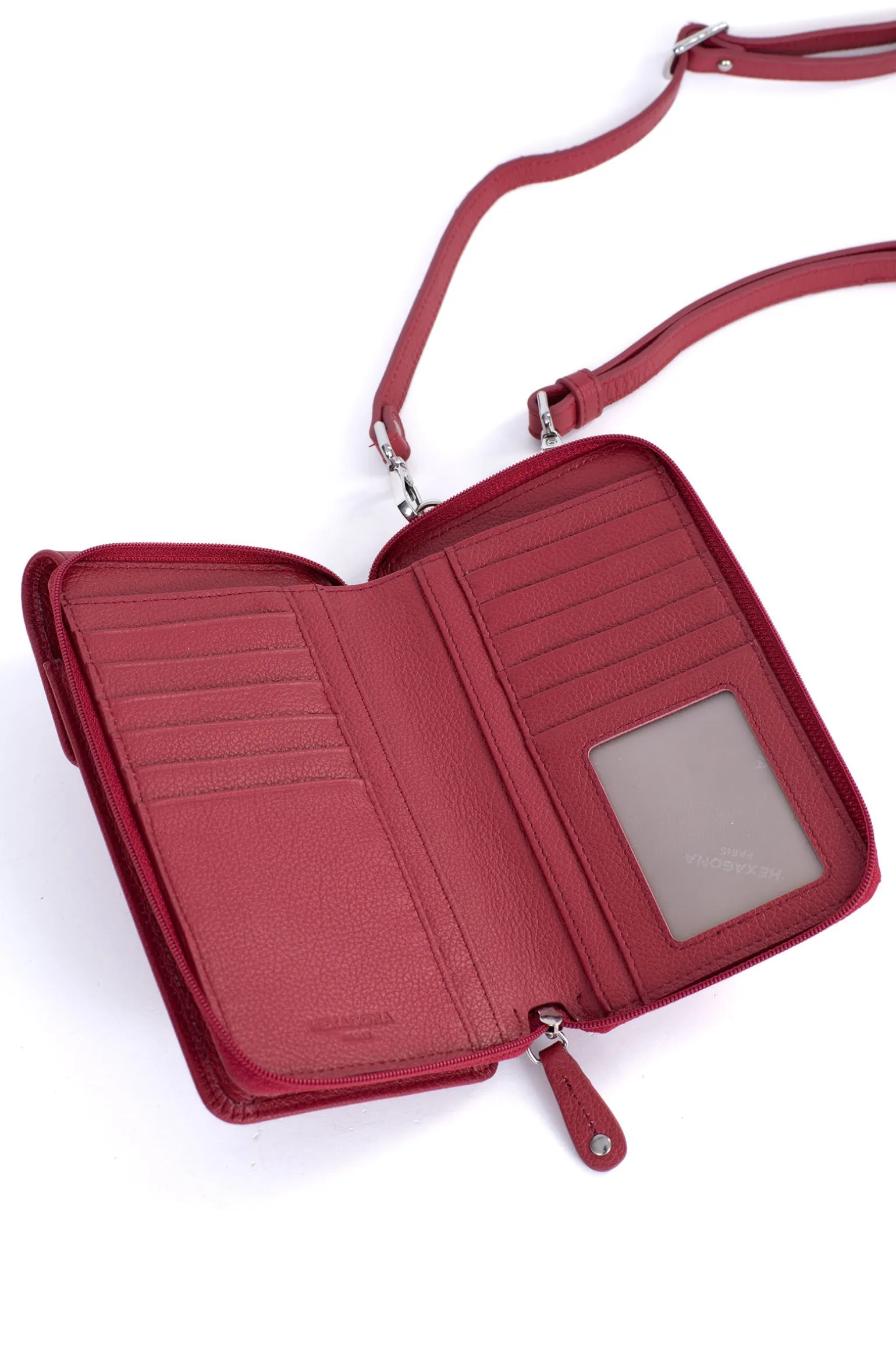 Pochette téléphone avec portefeuille - Cuir