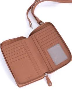 Pochette téléphone avec portefeuille - Cuir