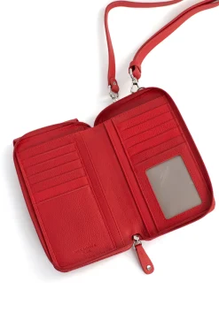 Pochette téléphone avec portefeuille - Cuir