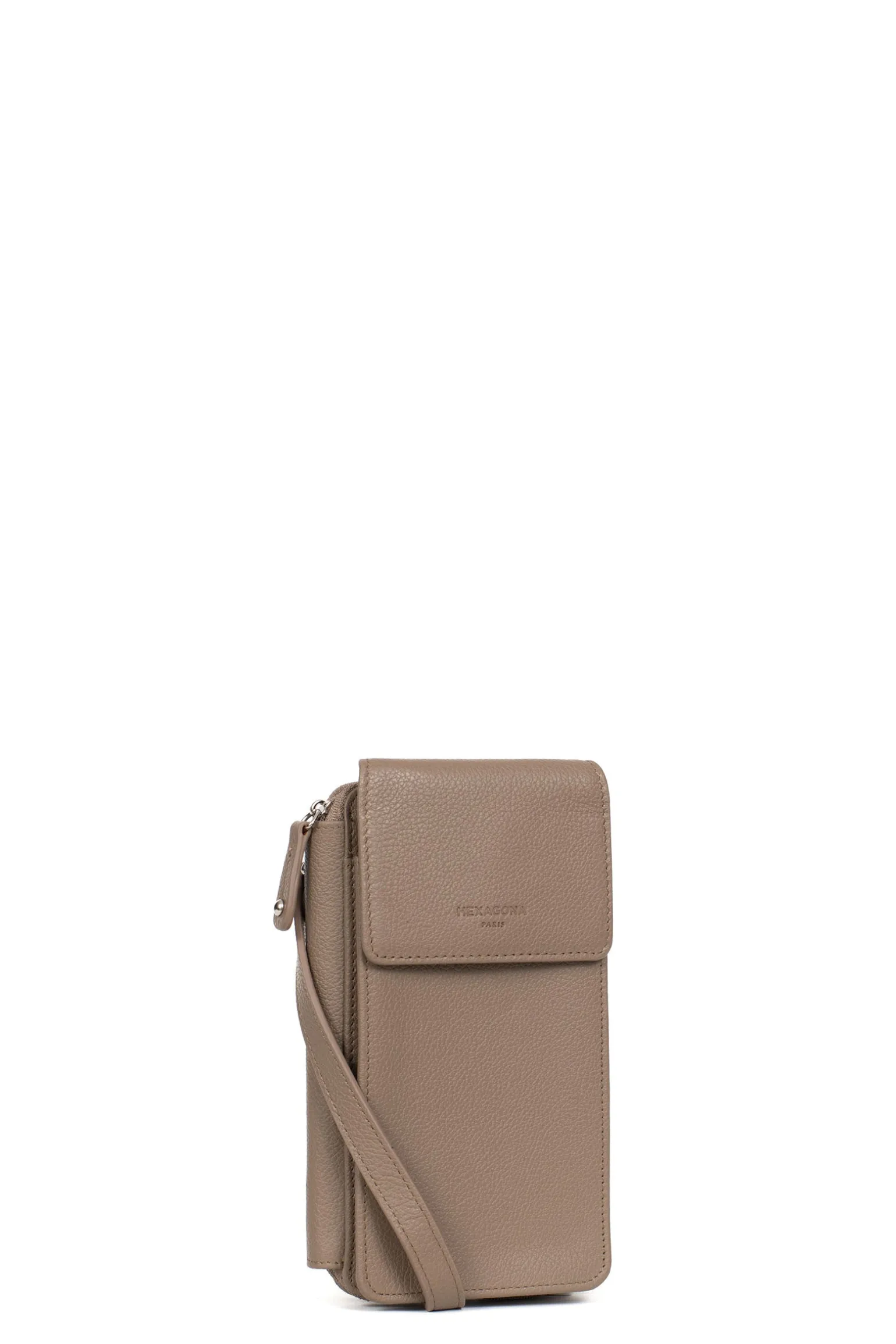 Pochette téléphone avec portefeuille - Cuir