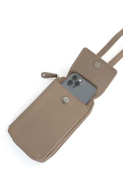 Pochette téléphone avec portefeuille - Cuir