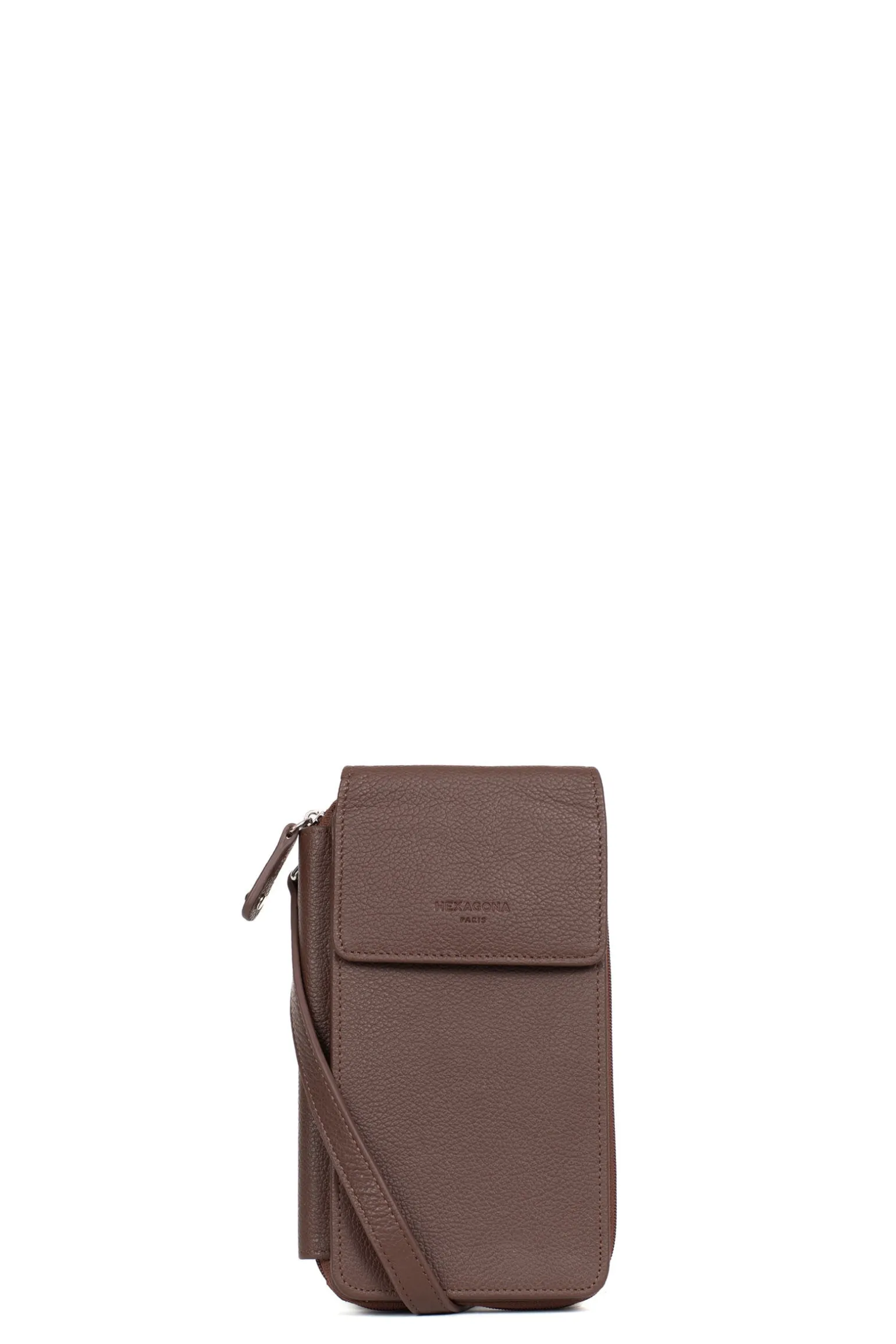 Pochette téléphone avec portefeuille - Cuir