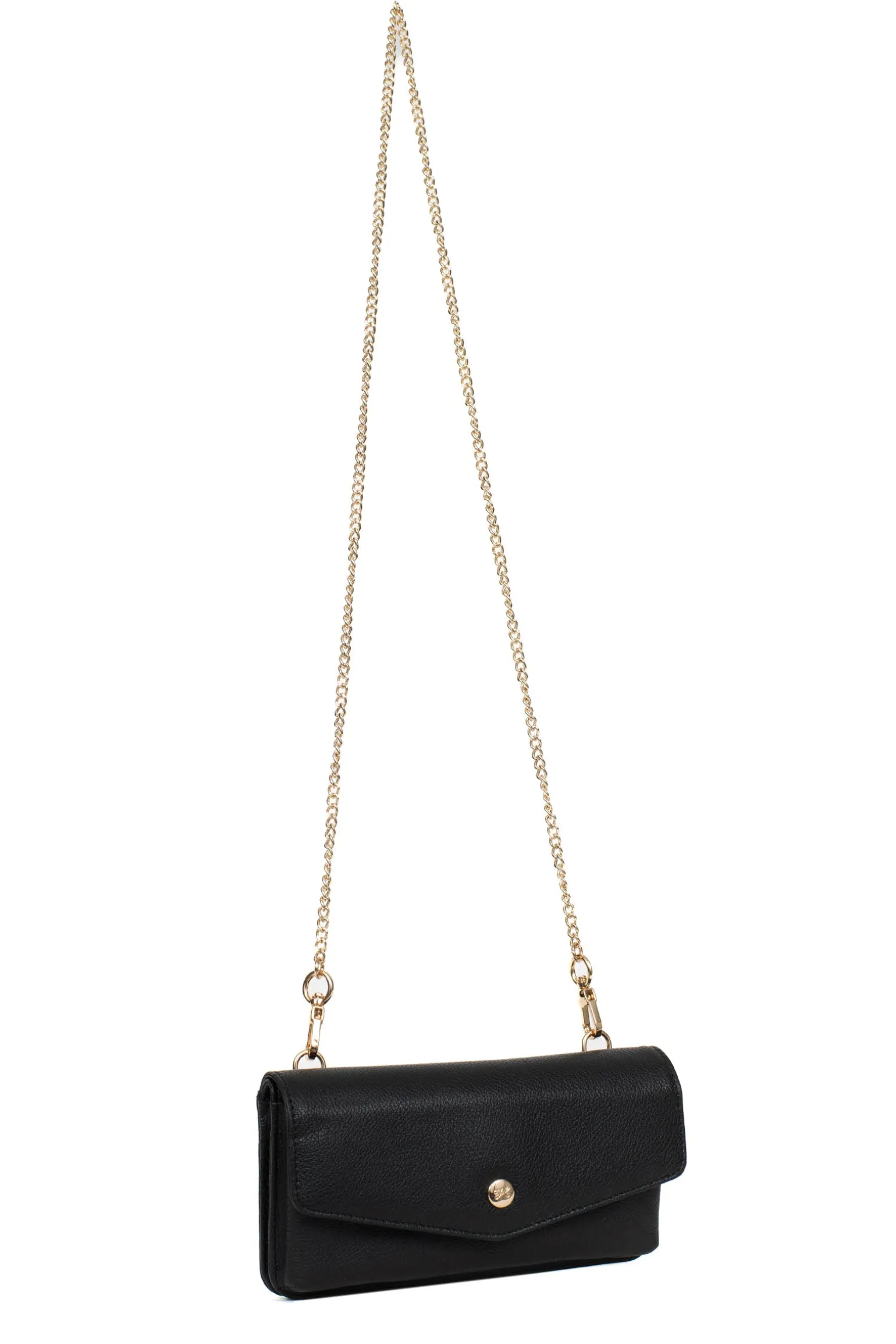 Pochette téléphone avec portefeuille - 1 volet - Stop RFID - Cuir