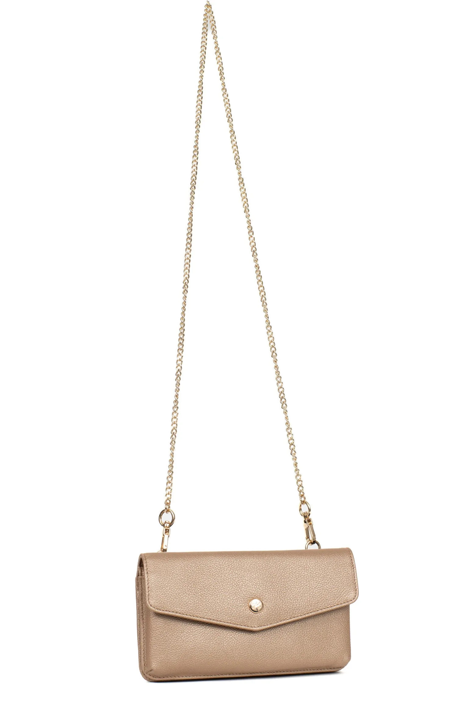 Pochette téléphone avec portefeuille - 1 volet - Stop RFID - Cuir