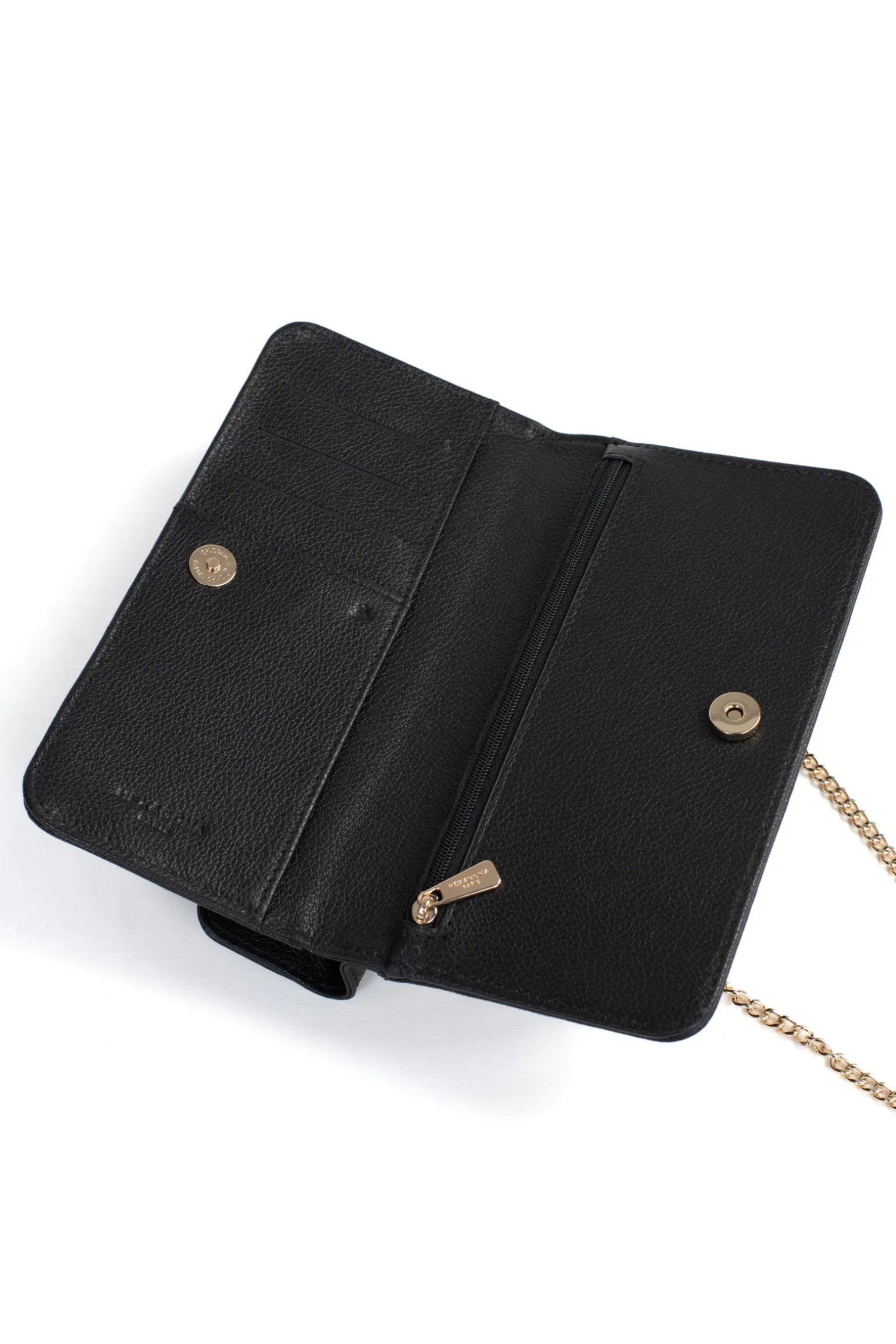 Pochette téléphone avec portefeuille - 1 volet - Stop RFID - Cuir