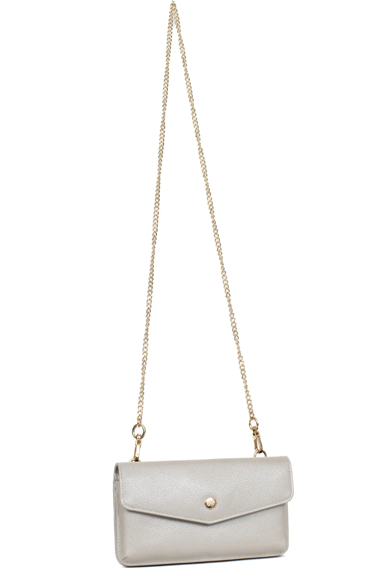 Pochette téléphone avec portefeuille - 1 volet - Stop RFID - Cuir
