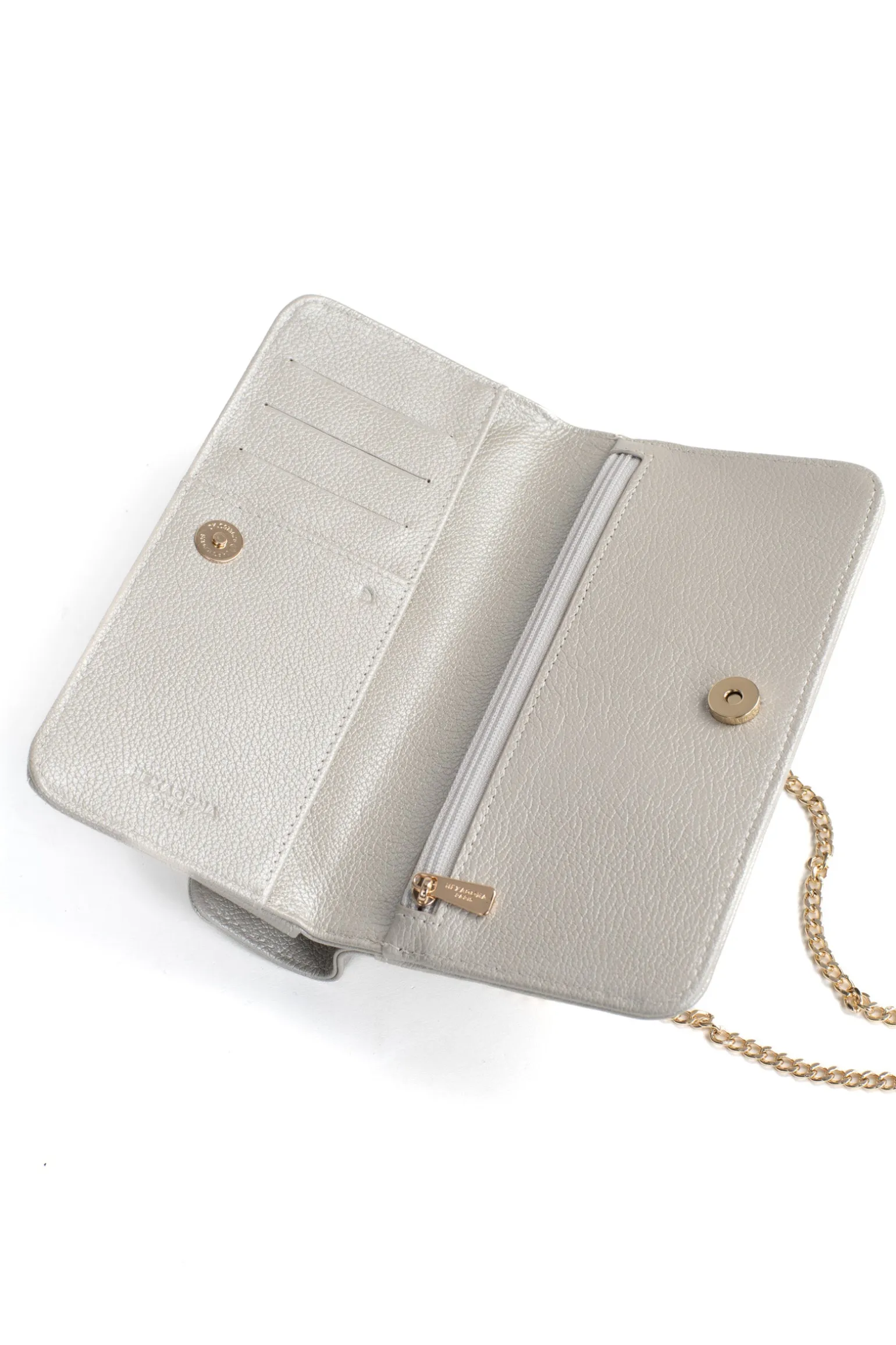Pochette téléphone avec portefeuille - 1 volet - Stop RFID - Cuir