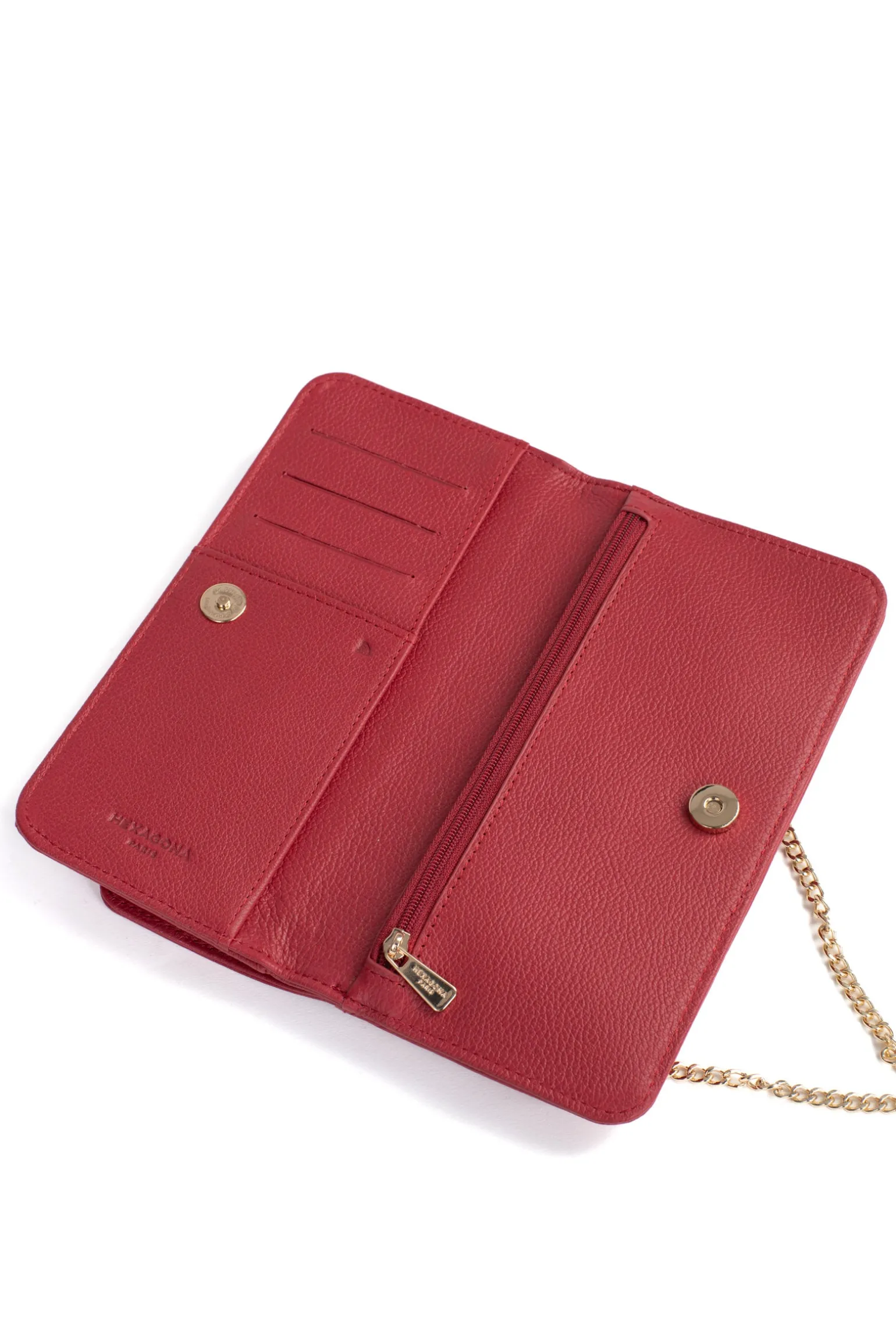 Pochette téléphone avec portefeuille - 1 volet - Stop RFID - Cuir
