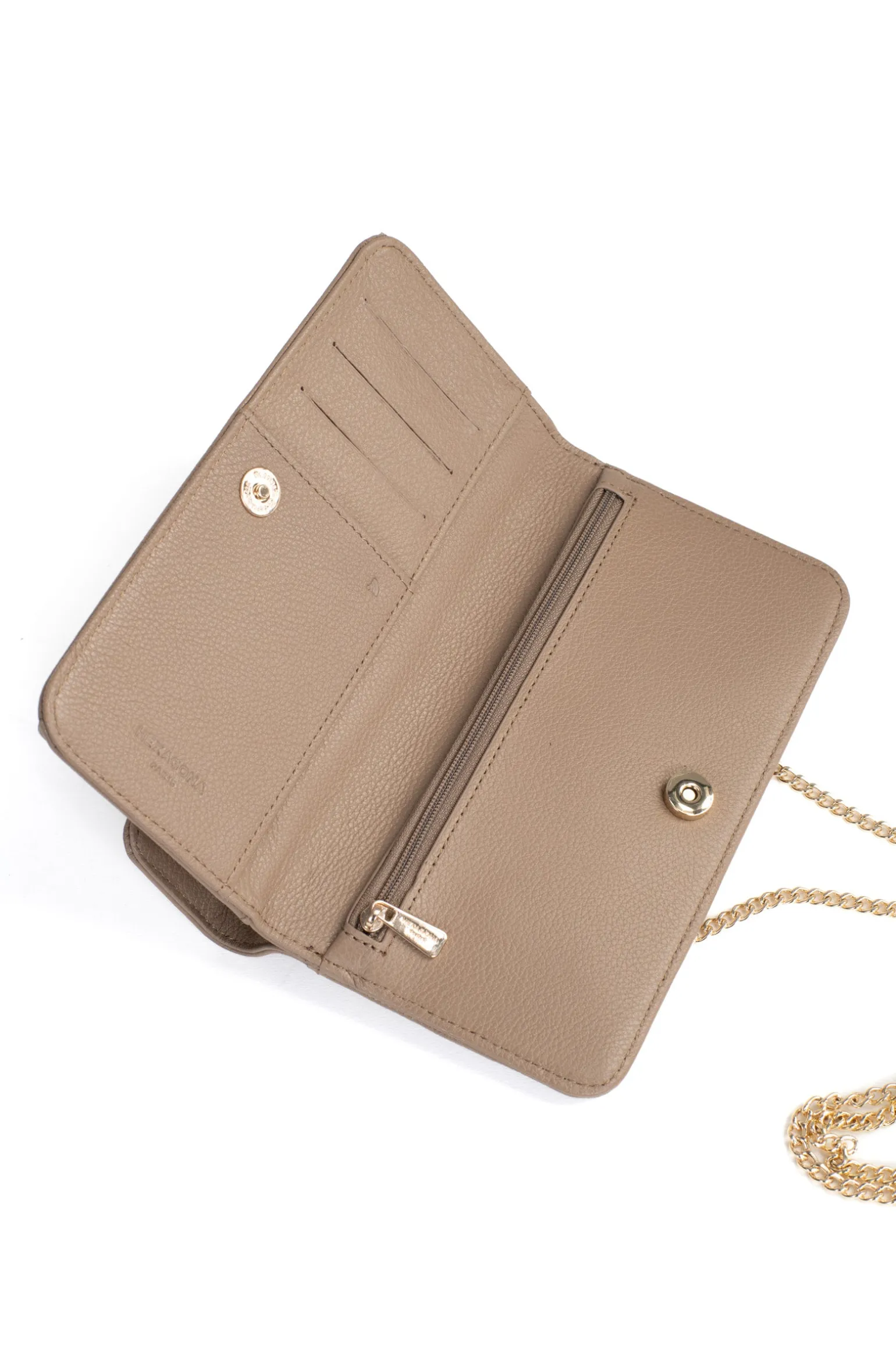 Pochette téléphone avec portefeuille - 1 volet - Stop RFID - Cuir