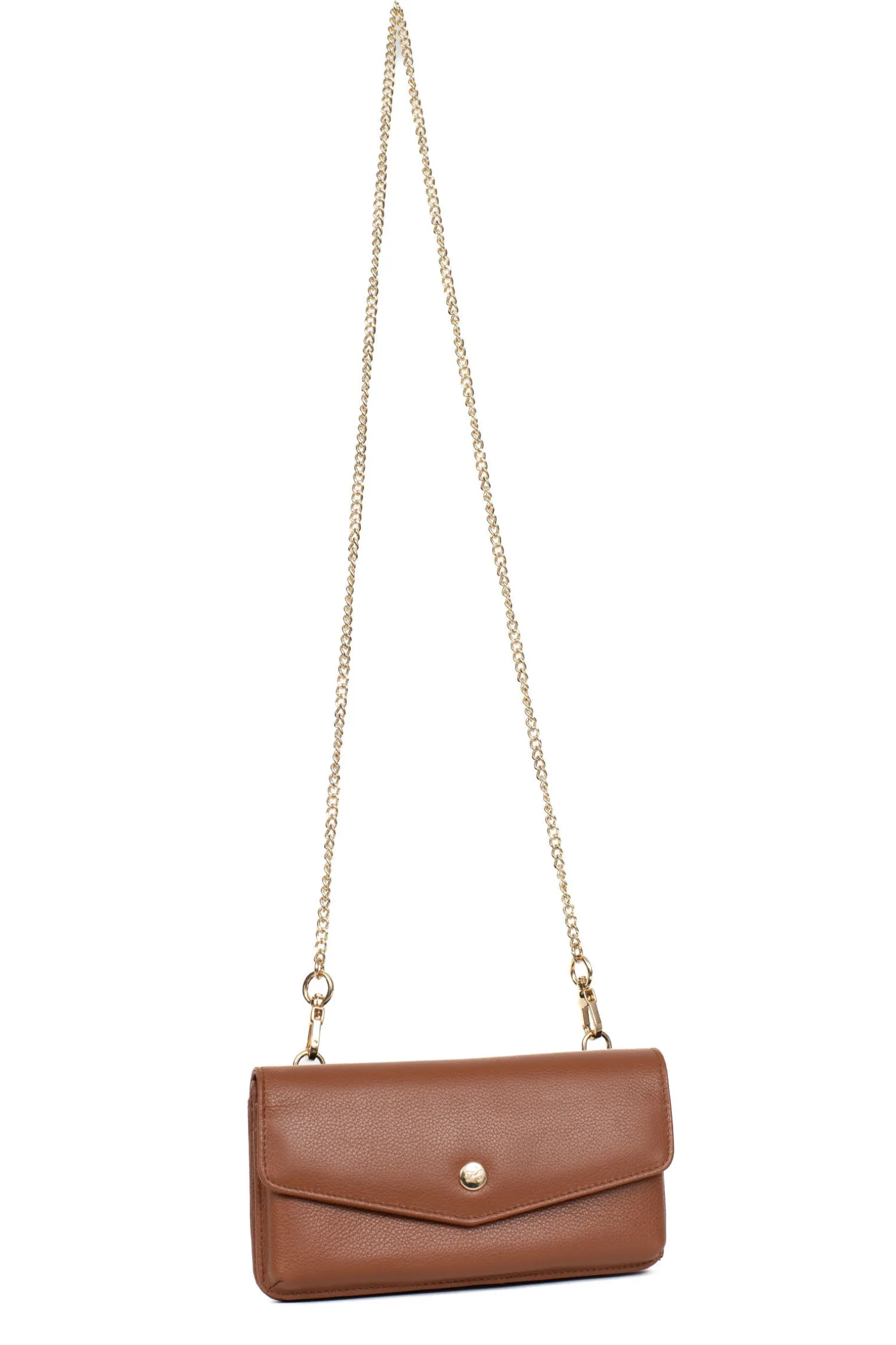 Pochette téléphone avec portefeuille - 1 volet - Stop RFID - Cuir
