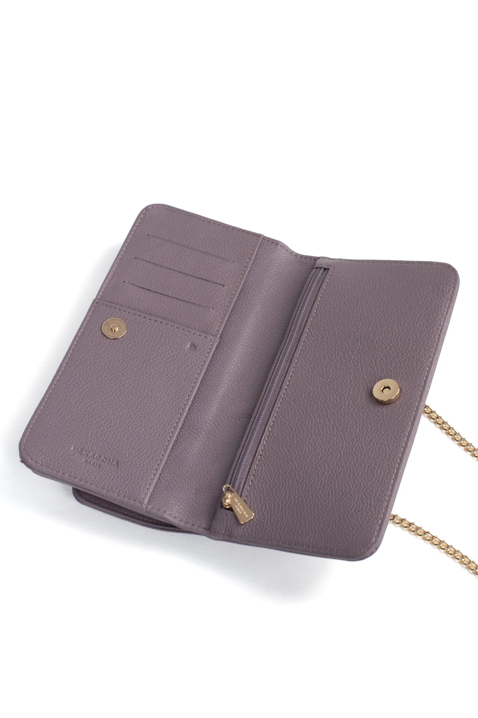 Pochette téléphone avec portefeuille - 1 volet - Stop RFID - Cuir