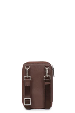Pochette téléphone avec portefeuille - Stop RFID - Cuir