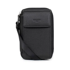Pochette téléphone avec portefeuille - Stop RFID - Cuir