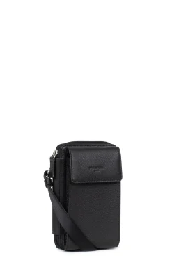 Pochette téléphone avec portefeuille - Stop RFID - Cuir