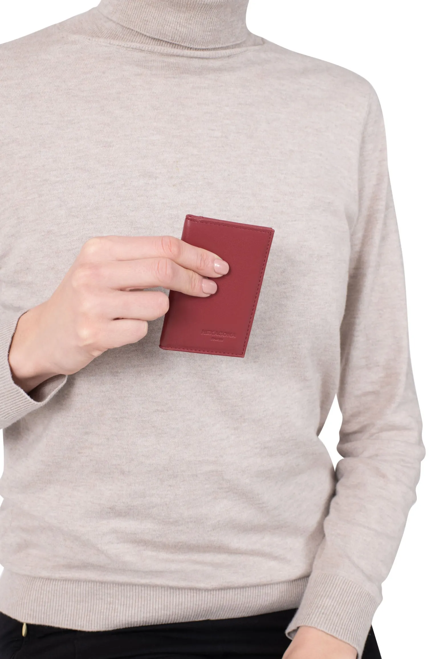 Porte-cartes - 1 volet - Cuir