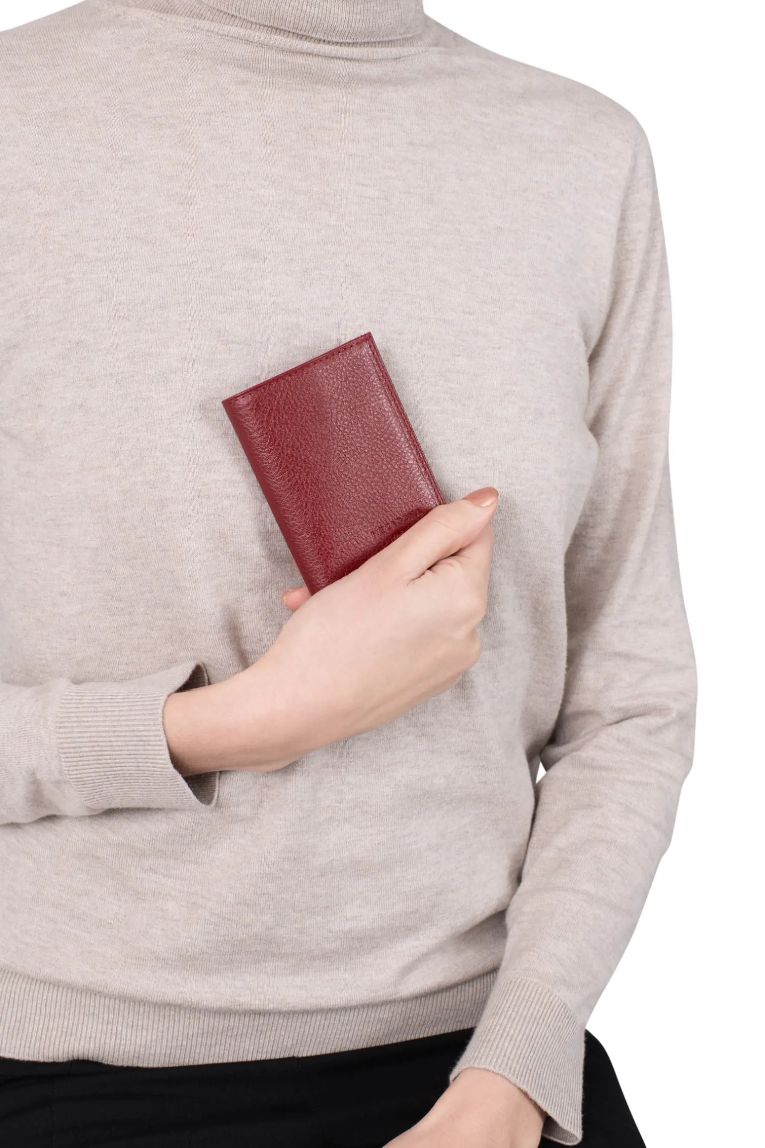Porte-cartes - 1 volet - Cuir