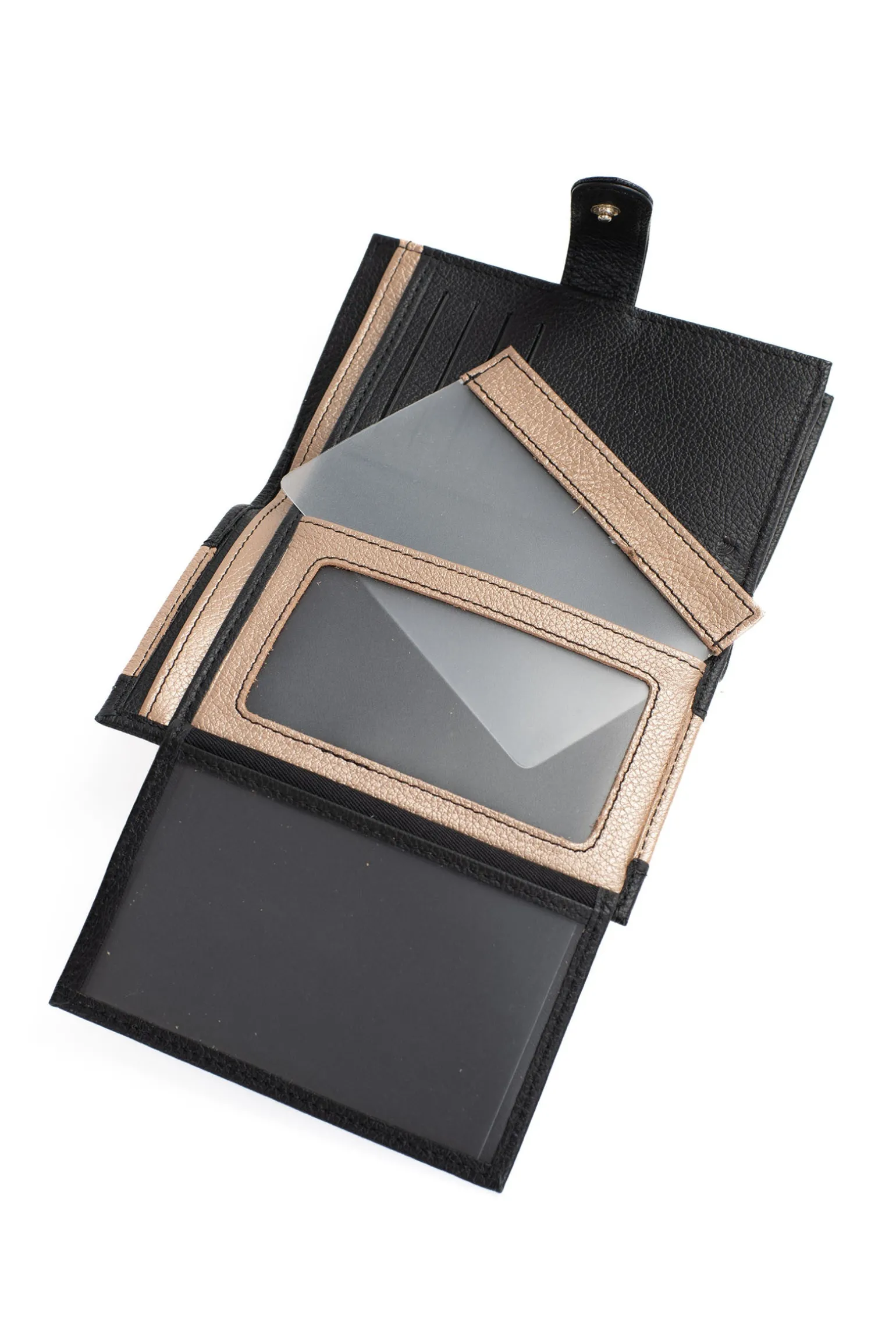 Portefeuille - 2 volets - Stop RFID - Cuir