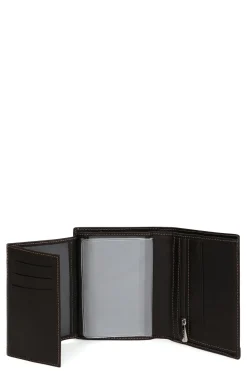 Portefeuille européen - 3 volets - Cuir