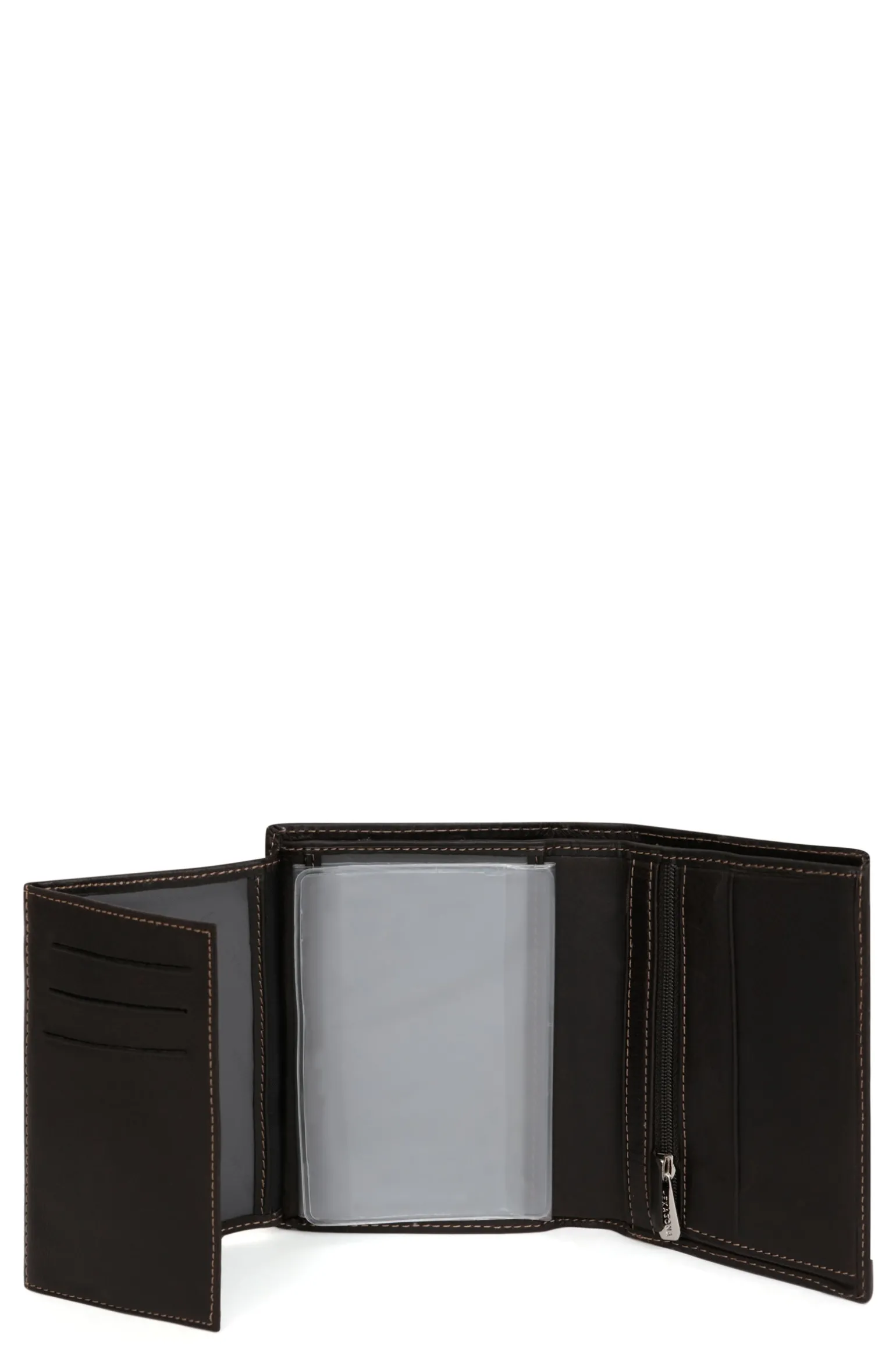 Portefeuille européen - 3 volets - Cuir