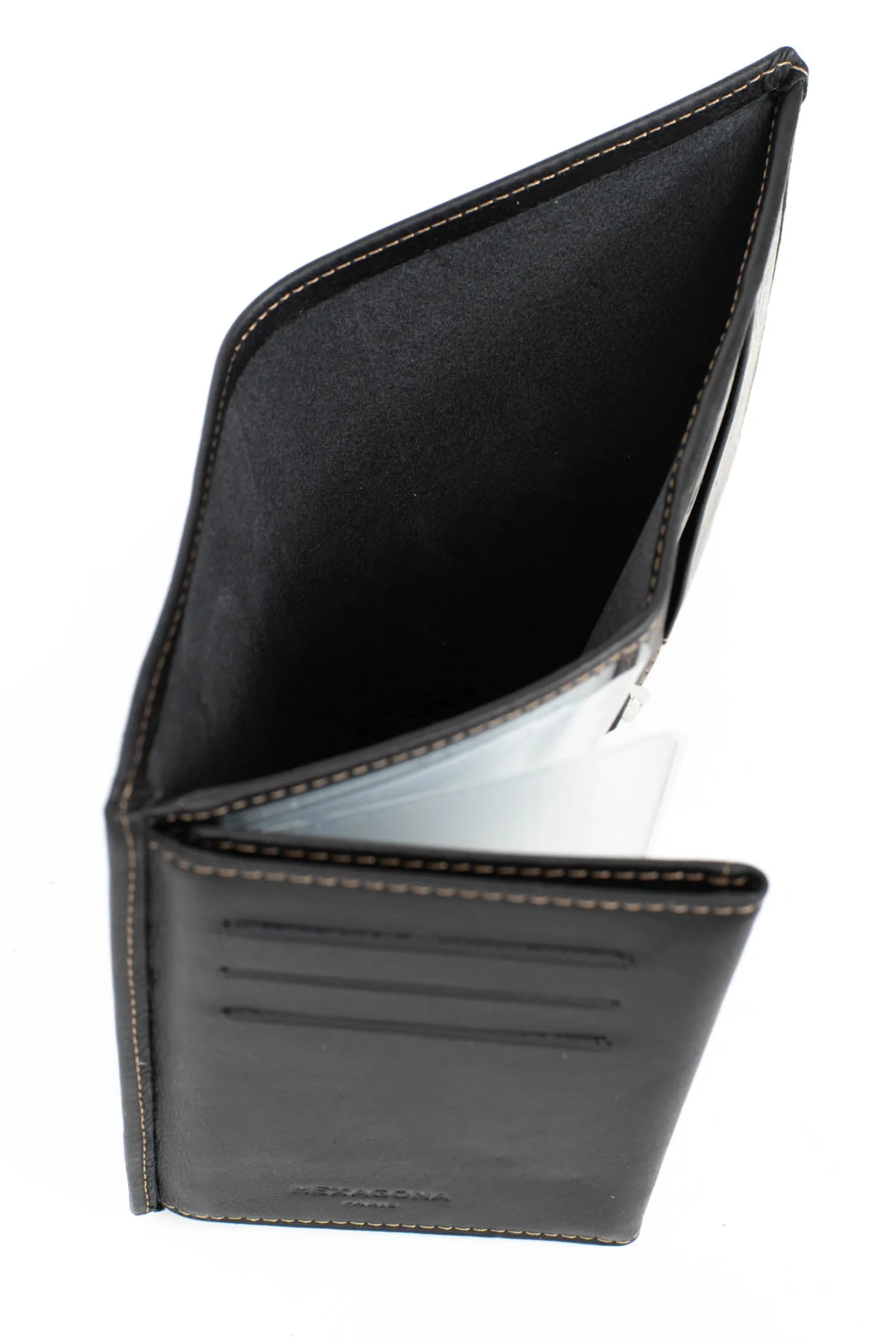 Portefeuille européen - 3 volets - Cuir