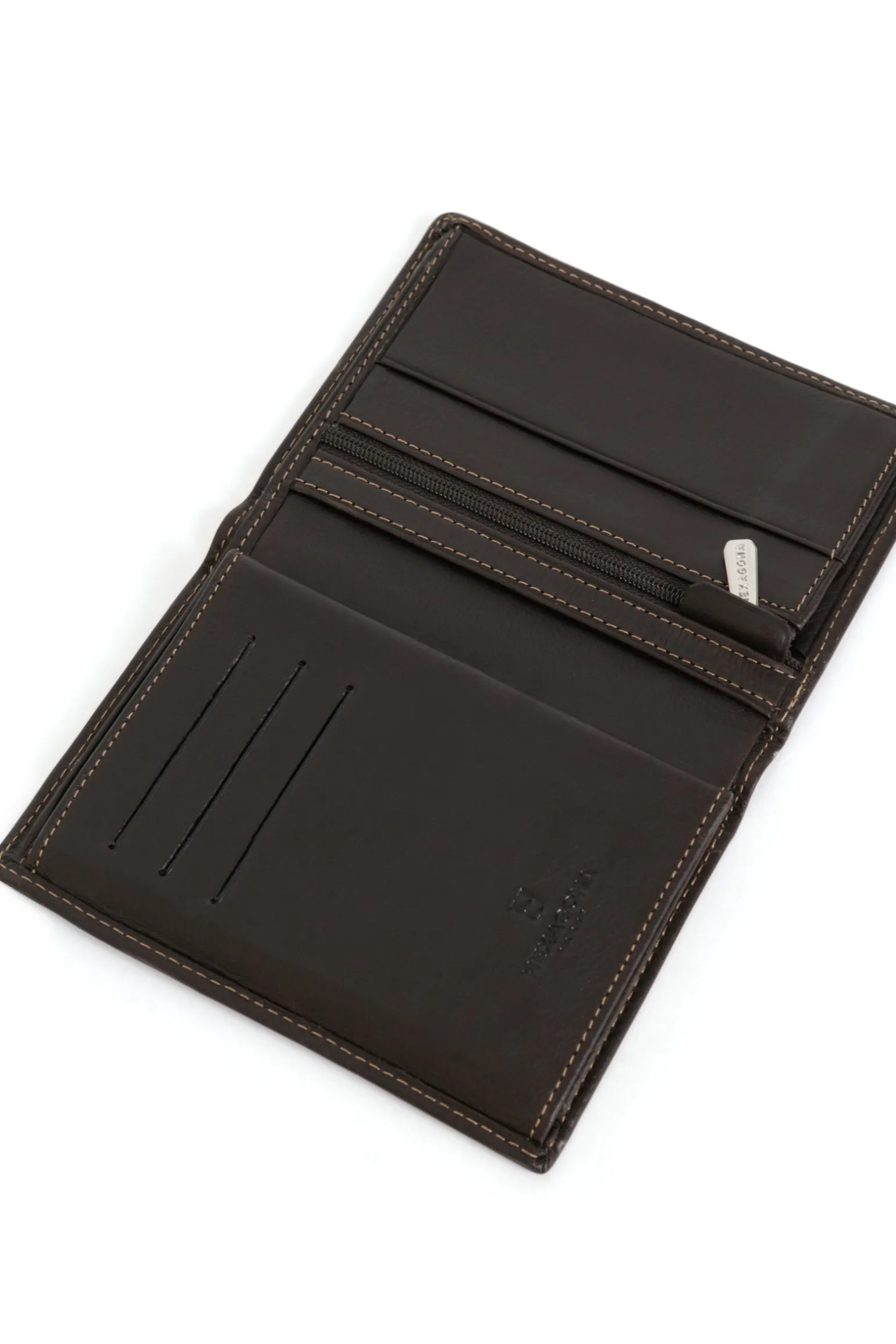Portefeuille européen - 3 volets - Cuir
