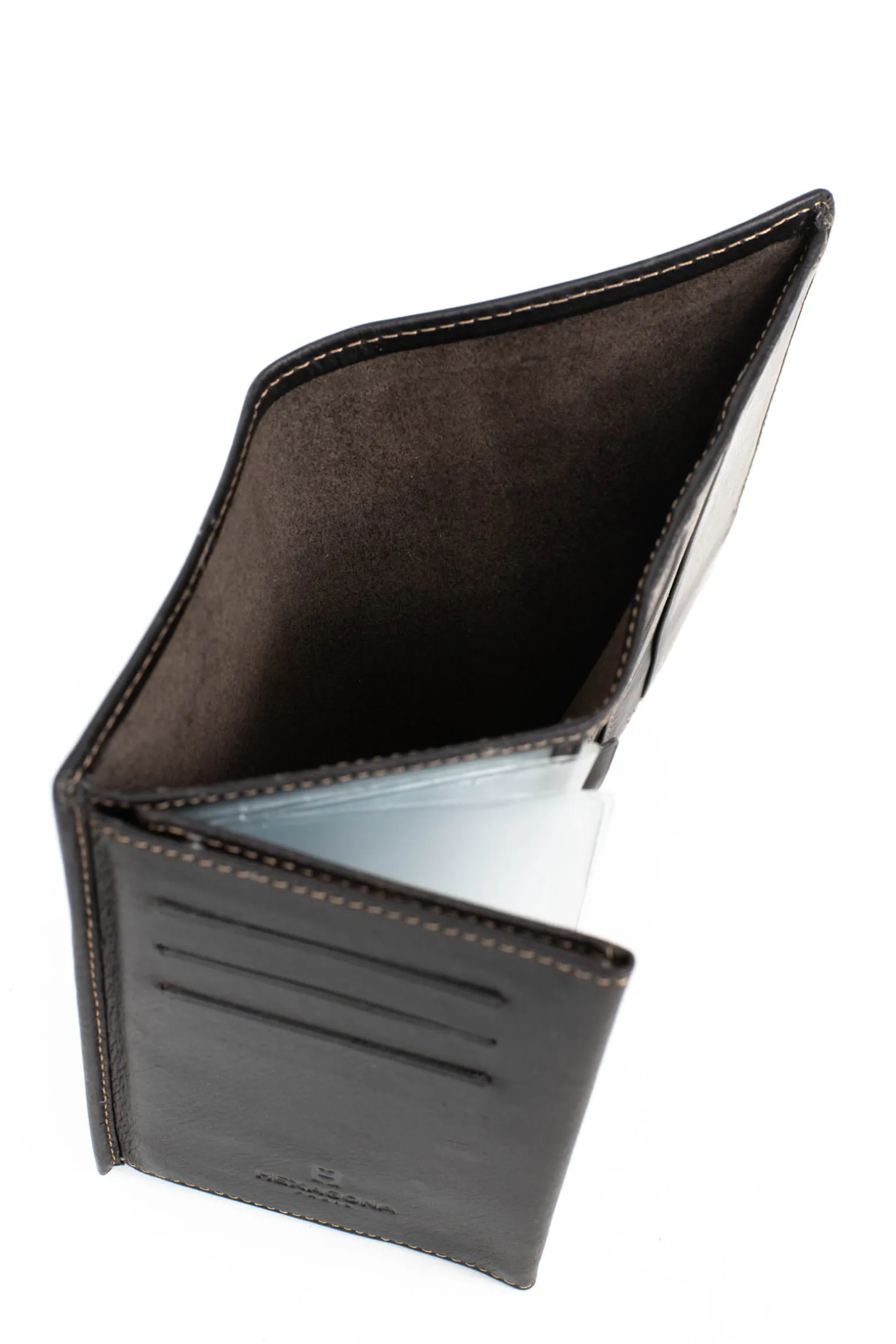 Portefeuille européen - 3 volets - Cuir